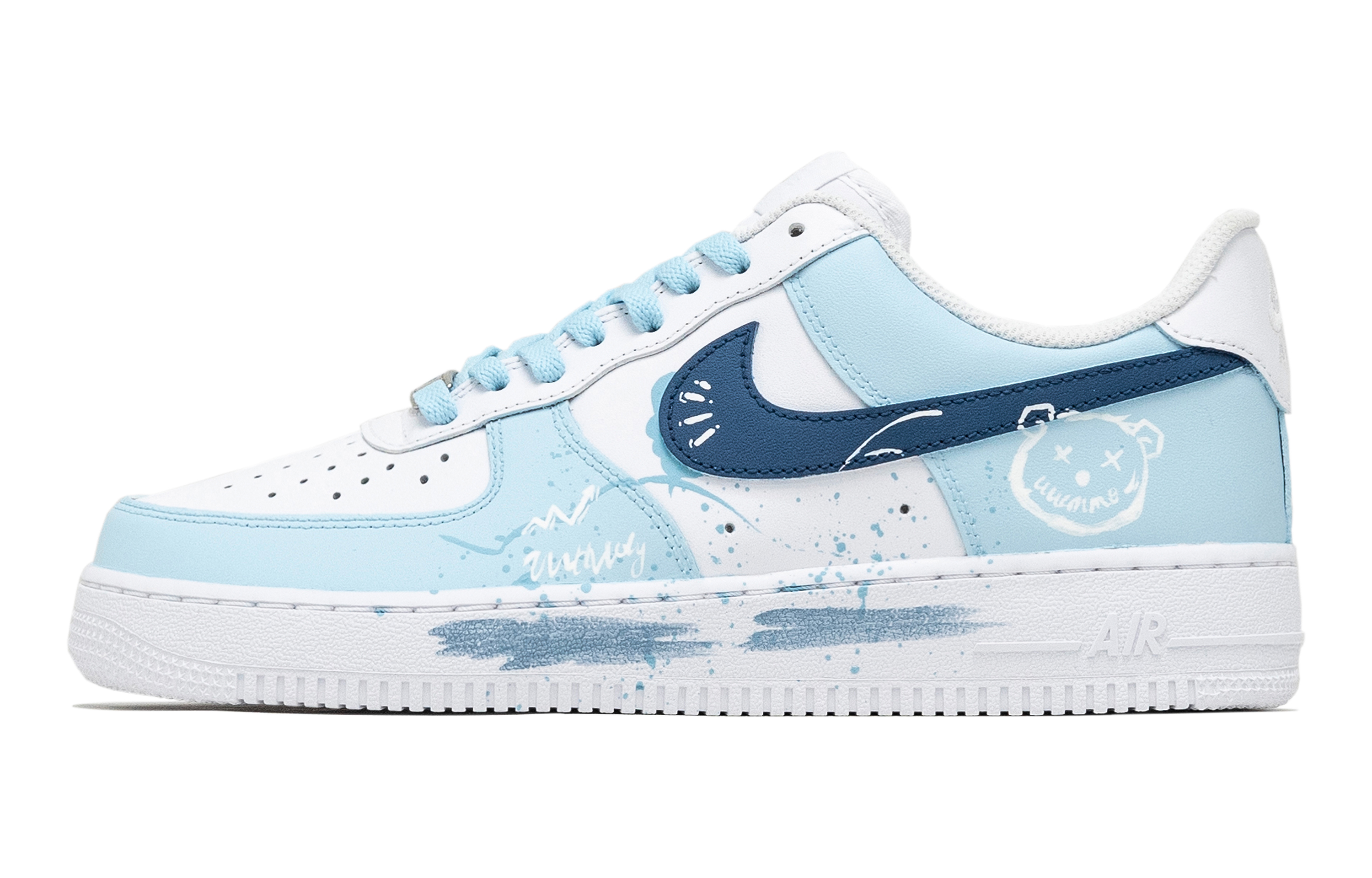 

Nike Кроссовки Air Force 1 Air Force 1, Bear Paradise, с низким верхом, противоскользящие, износостойкие, мужские, цвет "озеро-синий"