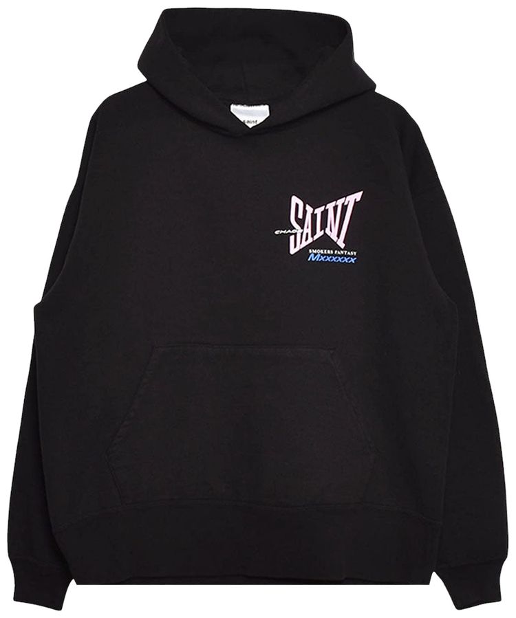 

Худи SAINT Mxxxxxx Ribbon Saint Hoodie 'Black', черный