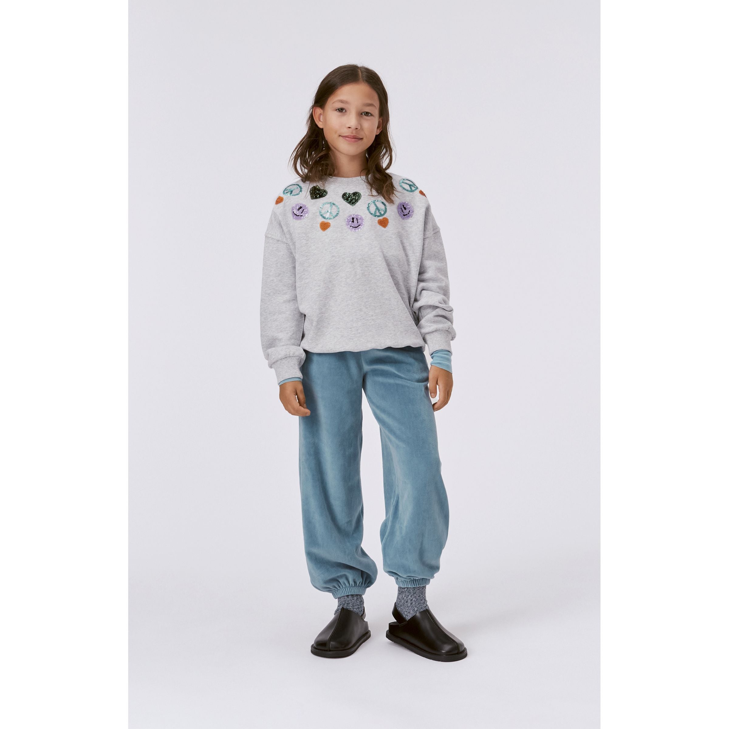 

Серый оверсайз свитшот Molo