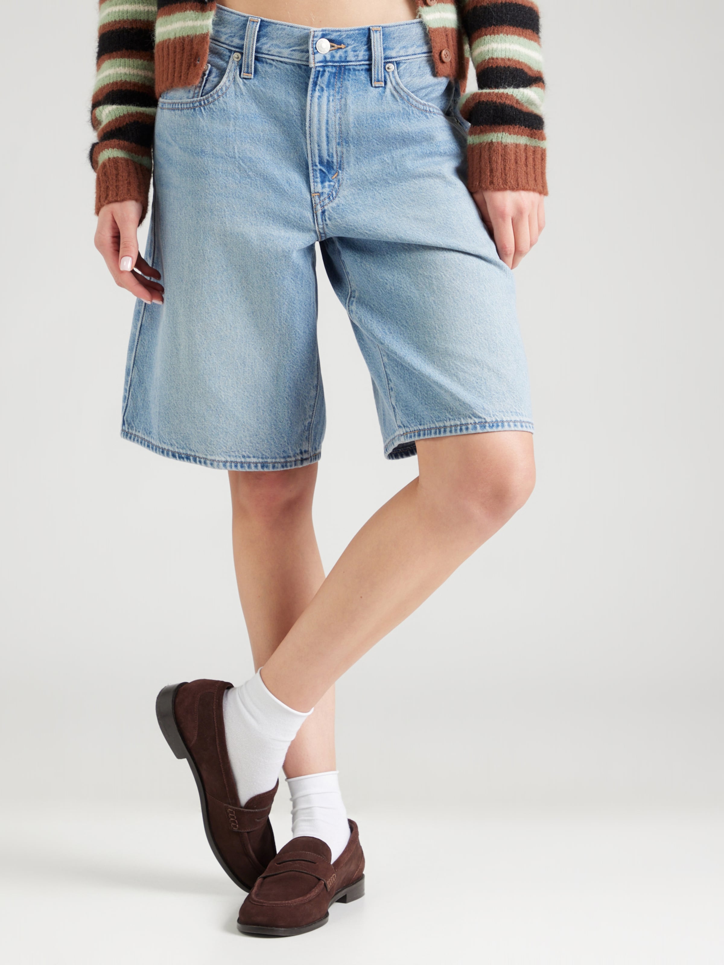 LEVI'S  Джинсовые шорты свободного кроя 'Baggy Dad Jorts' в светло-голубом цвете — фото 3