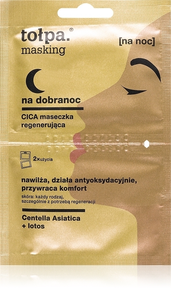 

Маскирующая восстанавливающая маска ночное средство Tołpa, 2× 5 мл