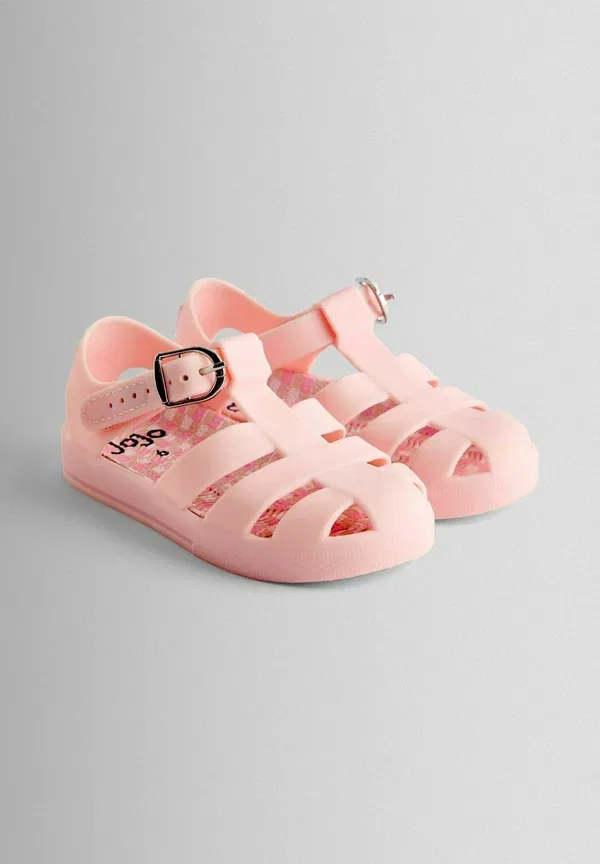 Сандалии-слайды Regular fit Jojo Maman Bébé, розовая клетка — фото 2