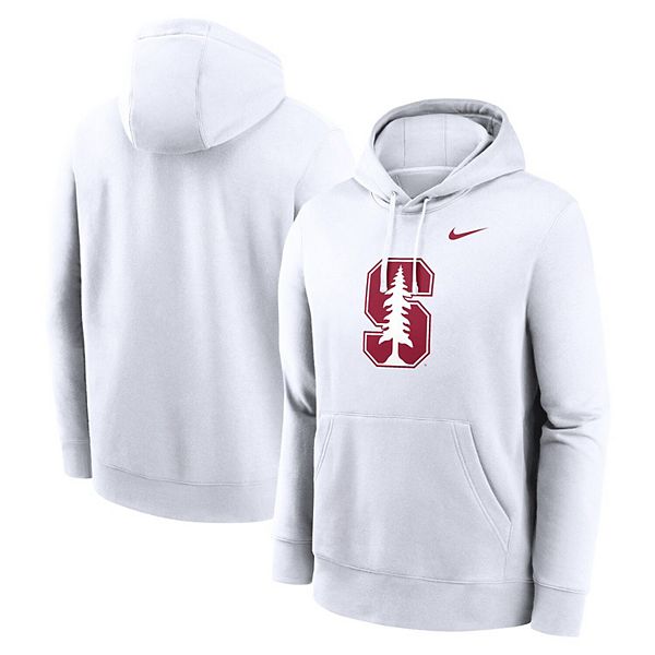 

Мужская белая толстовка с капюшоном Stanford Cardinal Primetime Club Fleece Nike