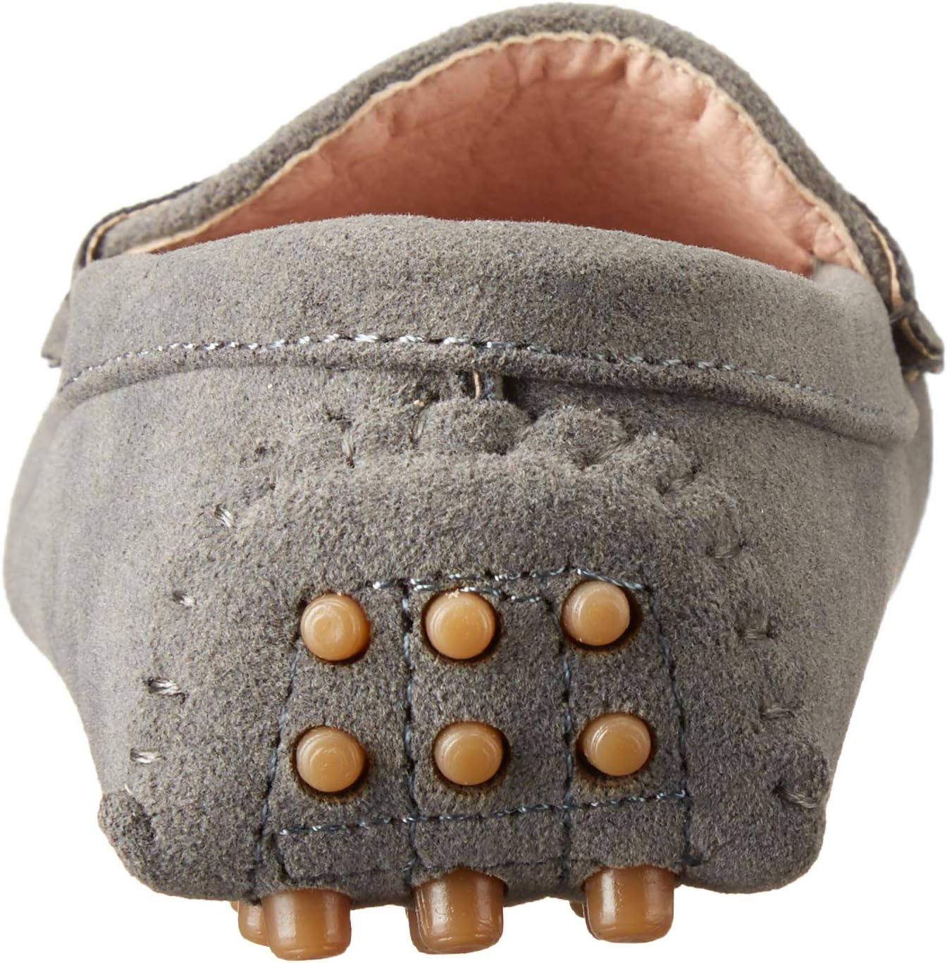 Детские мокасины Battle Men Penny Loafers с квадратным носком, прострочкой, из искусственной замши, серый — фото 3