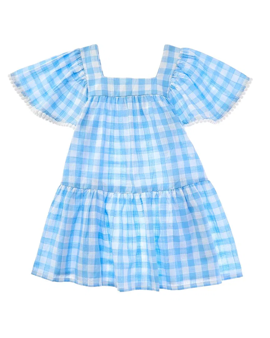 Snapper Rock Gingham Beach Dress, синий
