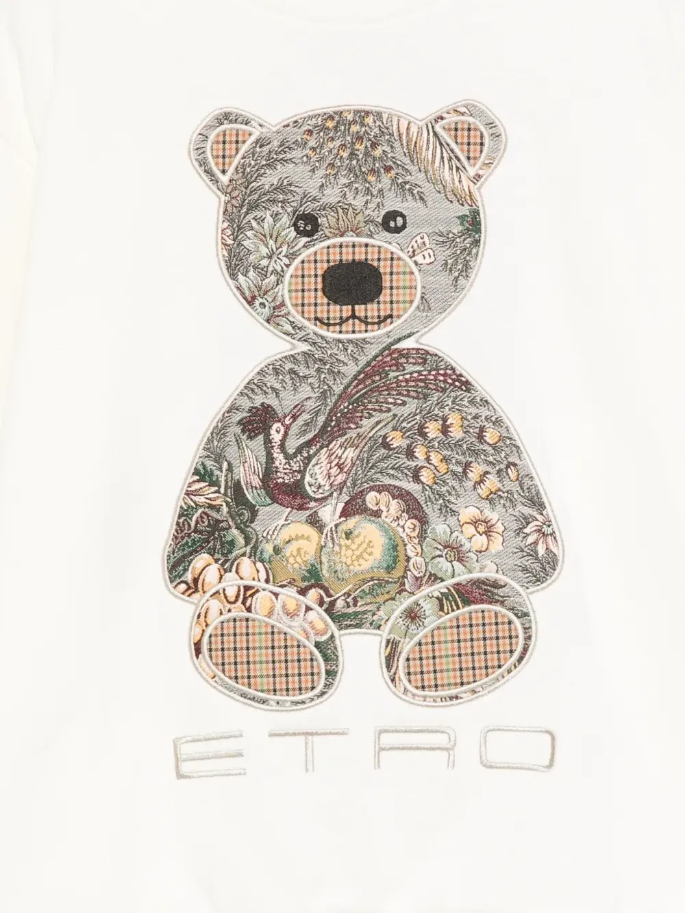 Свитер с плюшевым мишкой ETRO KIDS, бежевый — фото 3