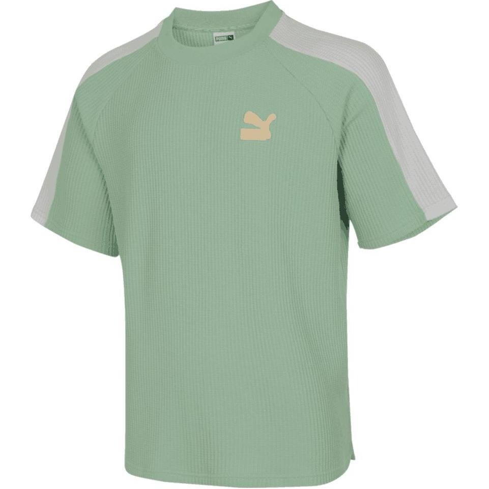 

Футболка унисекс зеленая Puma, зеленый