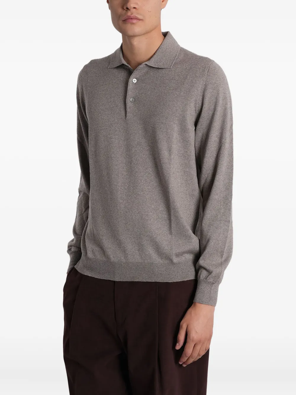 

Рубашка-поло на пуговицах Tagliatore, серый