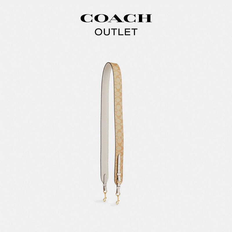 

Женская классическая сумка с логотипом COACH на ремешке, светлый хаки/белый
