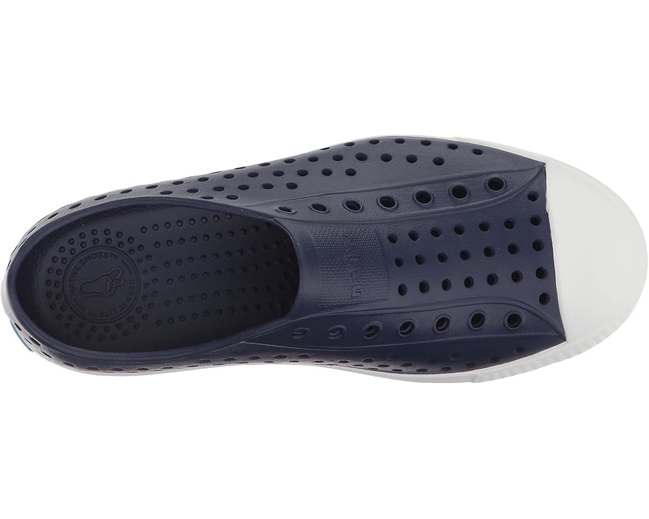 Детские кроссовки Native Shoes Jefferson (Little Kid/Big Kid) Native Shoes Kids, Regatta Blue/Shell White — фото 2