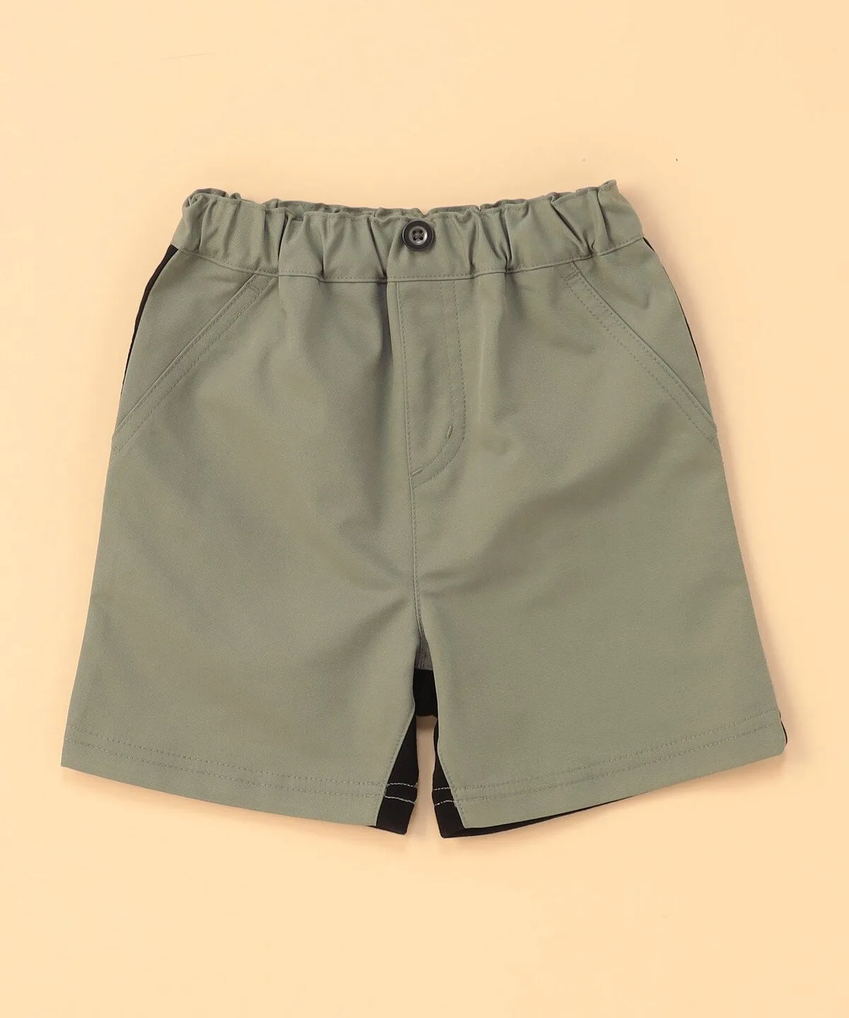 Джинсовые брюки с застежкой (размер baby) Comme Ca Ism, Light khaki x black