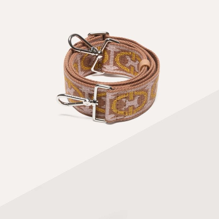 

Ремень Coccinelle Monogram Tricolor, цвет Multi Soleado/Skin