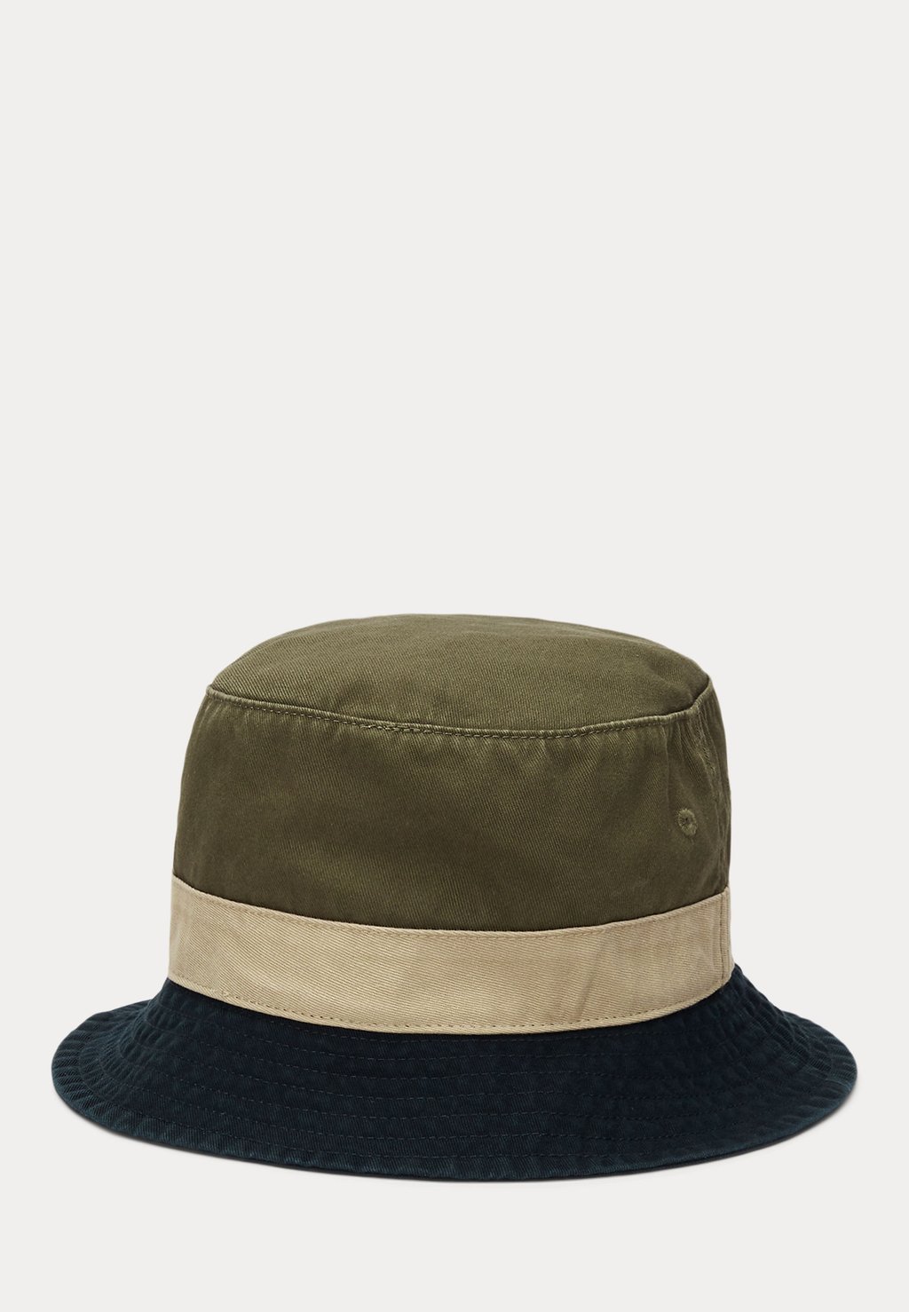 

Головной убор COLOUR BLOCKED TWILL BUCKET HAT Ralph Lauren, хаки