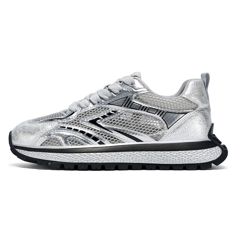 

NANJIREN Мужские повседневные кеды Low top серебристо-серые, цвет Silver Gray