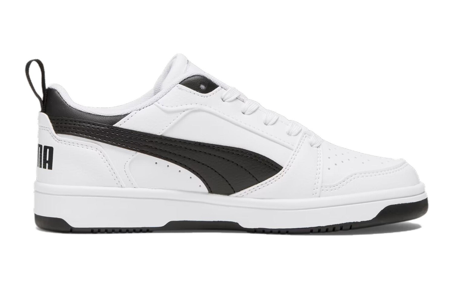 Rebound V6 Детские кроссовки для скейтбординга GS Puma, белый/черный — фото 2