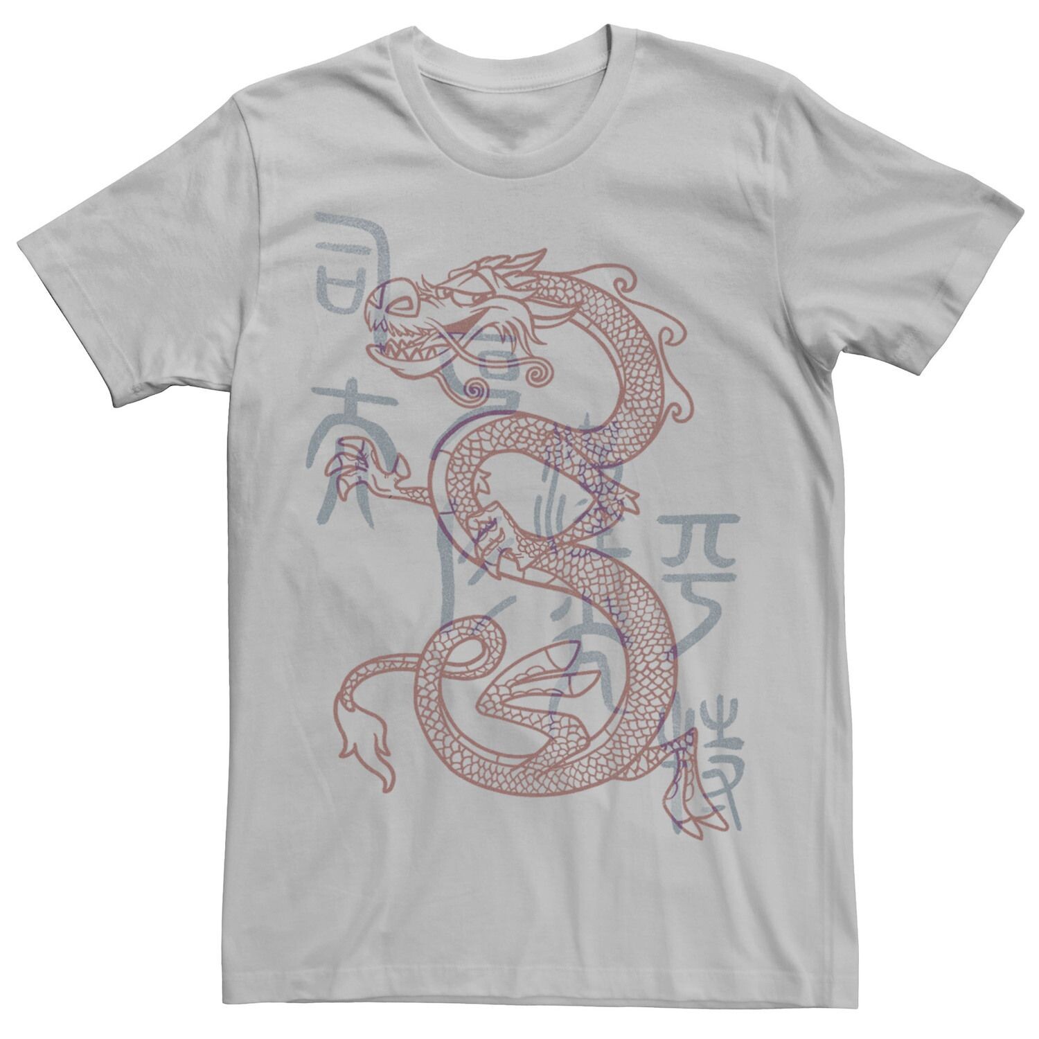 

Мужская футболка с рисунком Mulan Mushu Dragon Disney