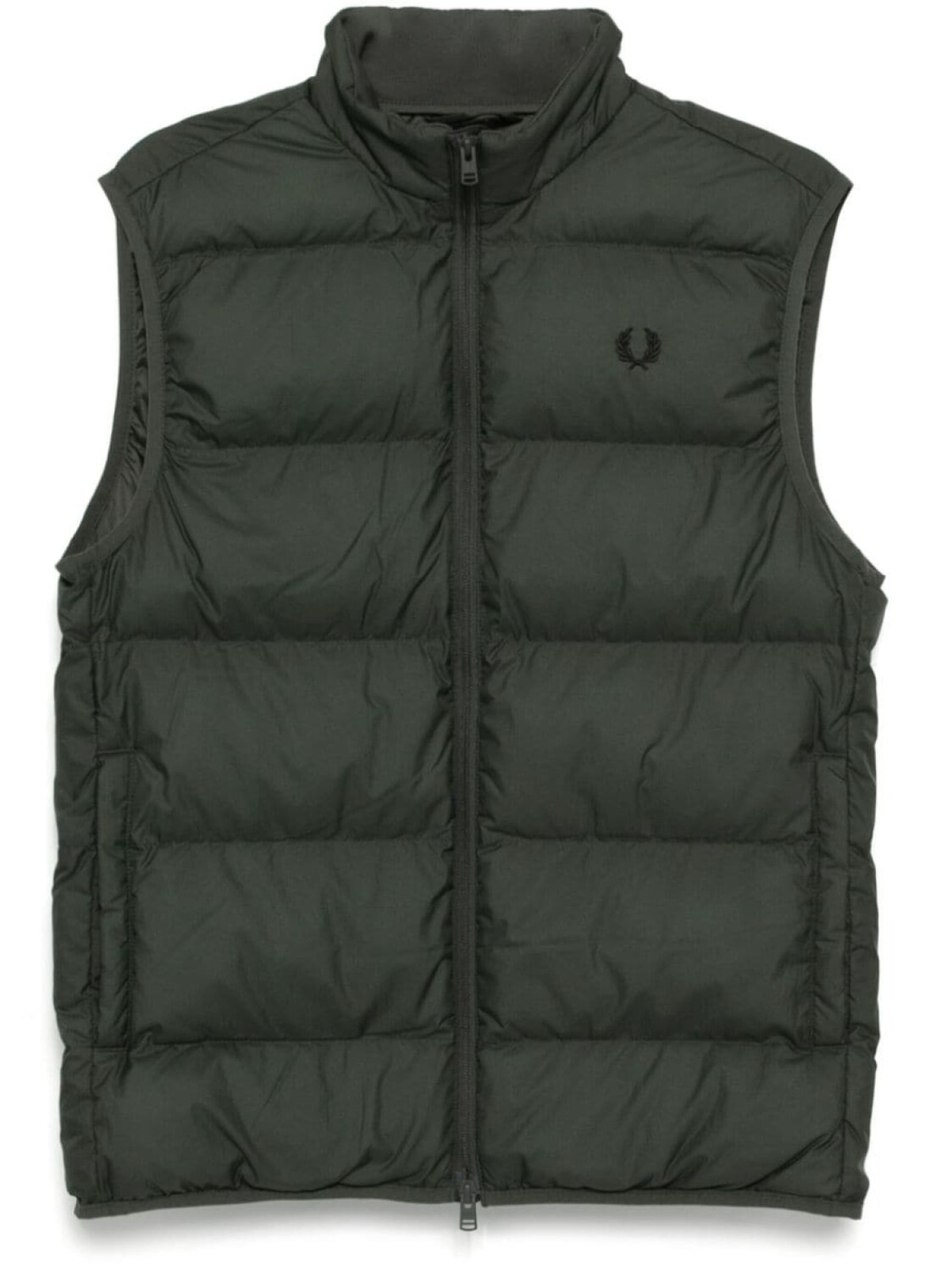 

Пуховик с вышитым логотипом Fred Perry, зеленый