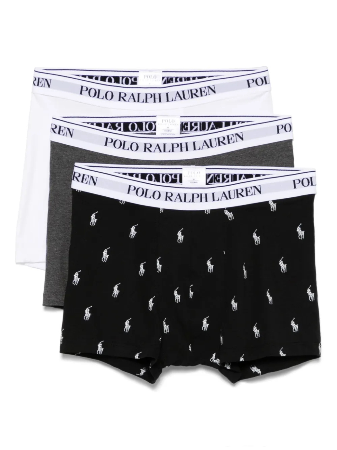 

Боксеры с логотипом на поясе (упаковка из трех шт.) Polo Ralph Lauren, серый