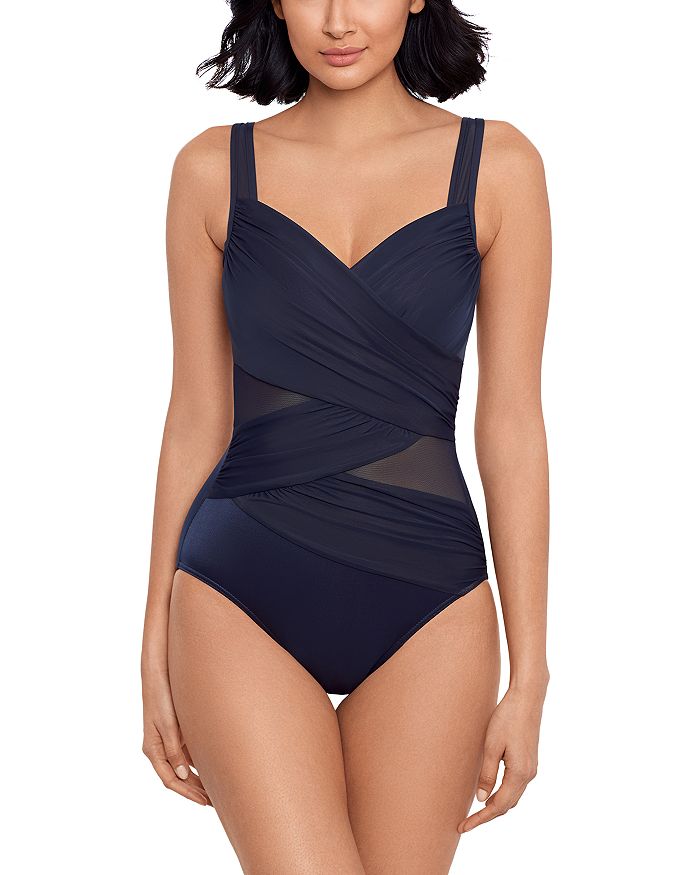 

Сетчатый купальник Madero One Piece Miraclesuit, синий