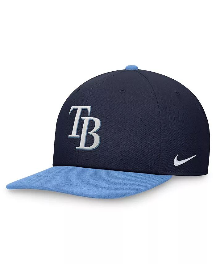 

Мужская двухцветная бейсболка темно-синего/голубого цвета Tampa Bay Rays Evergreen Snapback Nike, синий