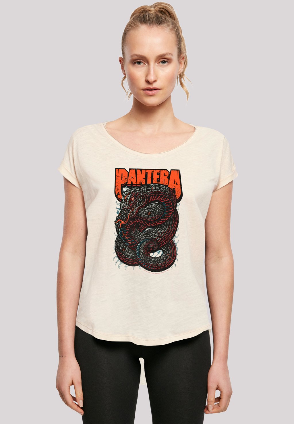 

Футболка с принтом PANTERA VENOMOUS SNAKE F4NT4STIC, песочный