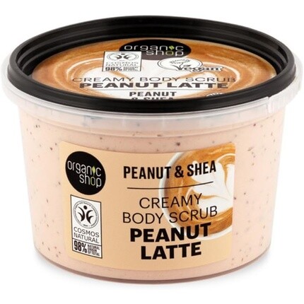 

Organic Shop Peanut Latte Кремовый скраб для тела с арахисом и маслом ши 250 мл Caseeto