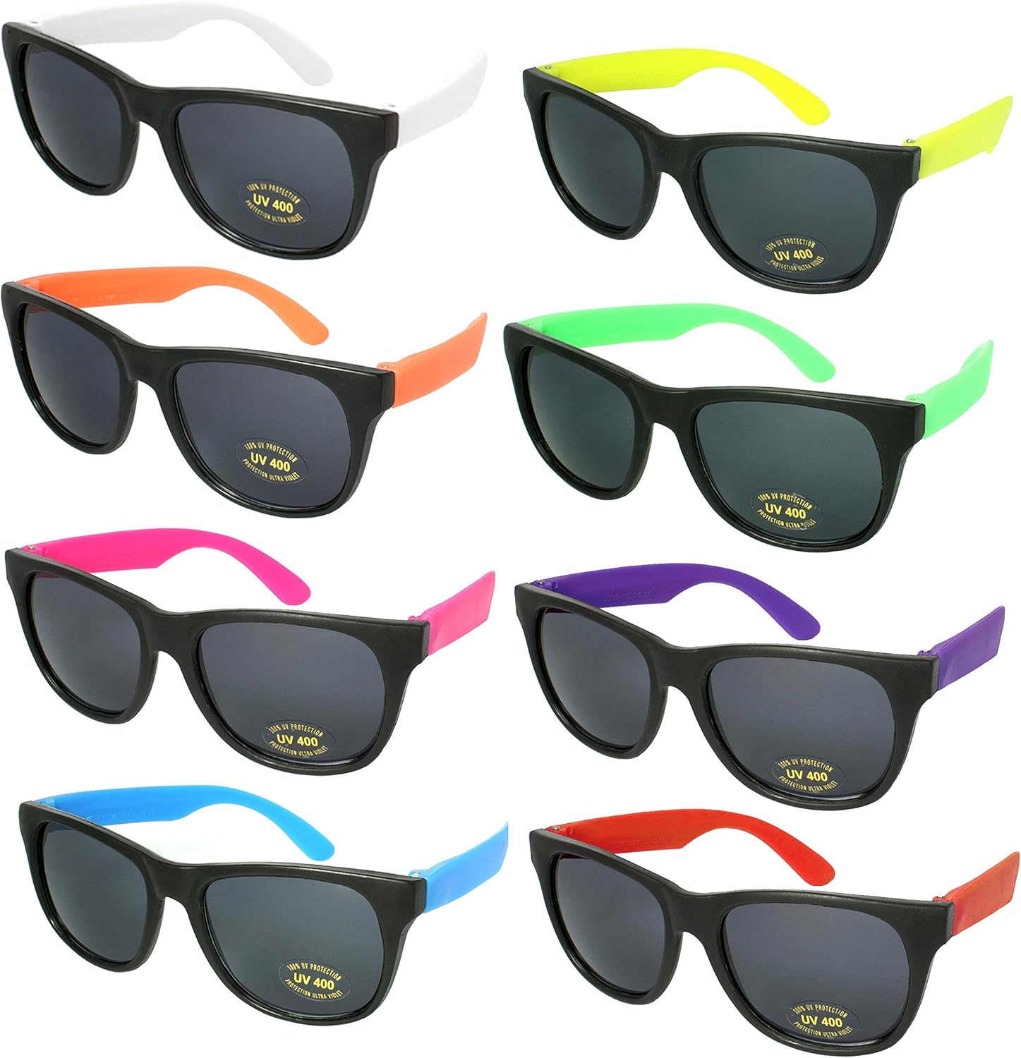 

EDGEIWEAR, набор из 12 неоновых солнцезащитных очков в стиле 80-х для вечеринок, размеры для взрослых и детей, сертифицированы по стандарту CPSIA, не содержат свинца (Pb), Assortment (8 Pairs)