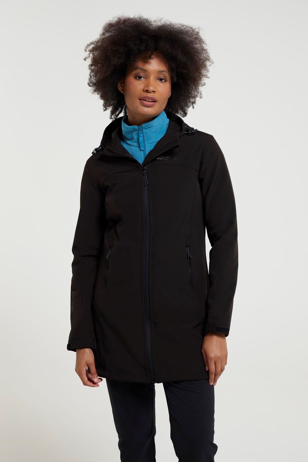 

Женское водостойкое пальто из софтшелла Exodus Mountain Warehouse, черный