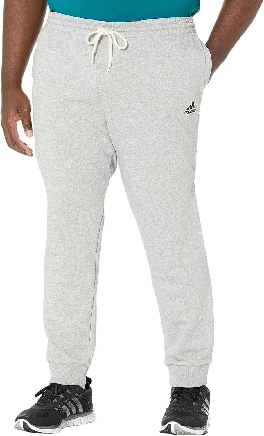 Мужские брюки Adidas Essentials Feelcomfy из французского махрового трикотажа, серый