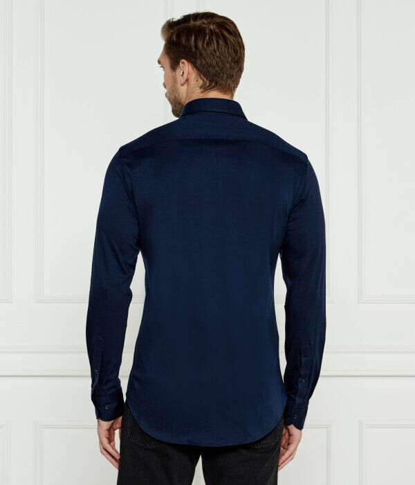Рубашка мужская Tommy Hilfiger Slim Fit на пуговицах, синий — фото 3