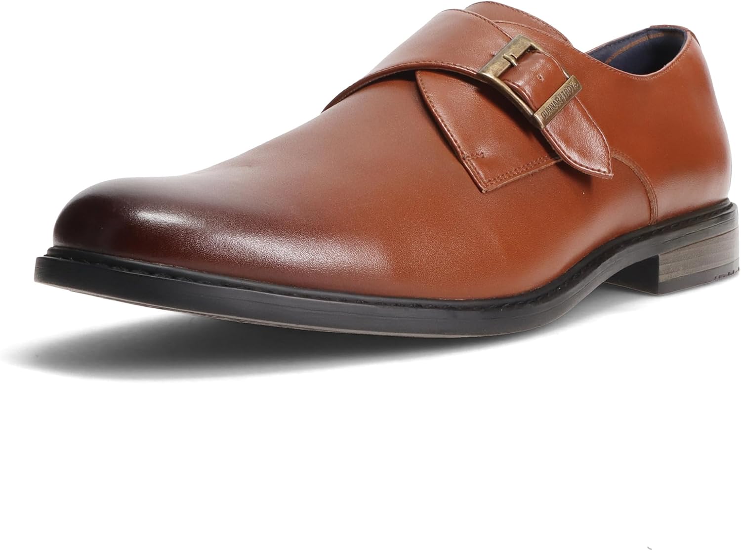 

Мужские классические туфли Gunnar и Troy Maverick Oxford, Мужские туфли на одинарной монк-ремешке, Классический силуэт ольфорд с крылатым носком и кожаным верхом Gunnar And Troy, коричневый