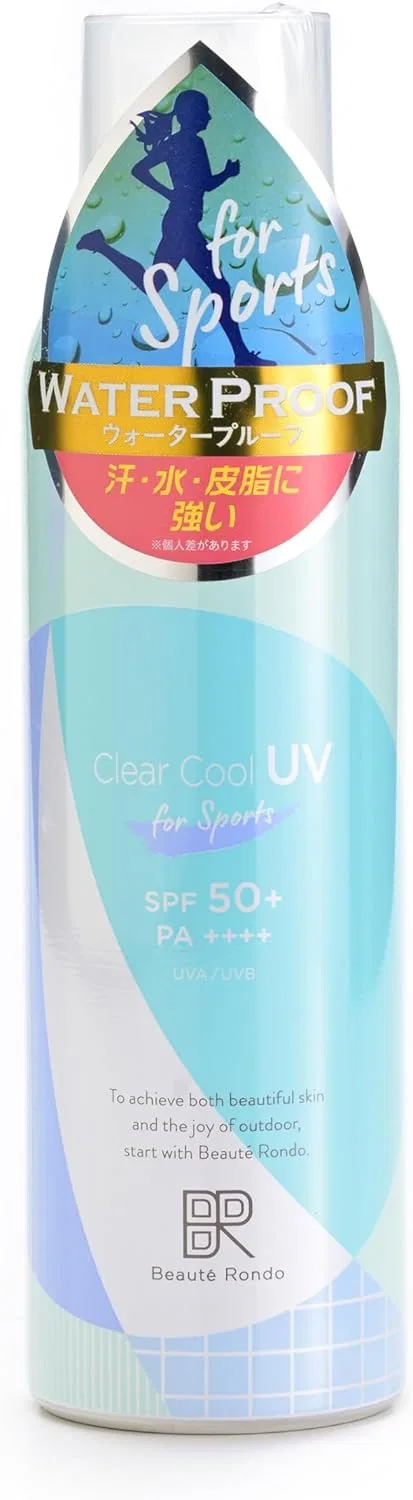 Солнцезащитный спрей Beaute Rondo Clear Cool Sports UV, 150 г, SPF 50+ PA++++, охлаждающий