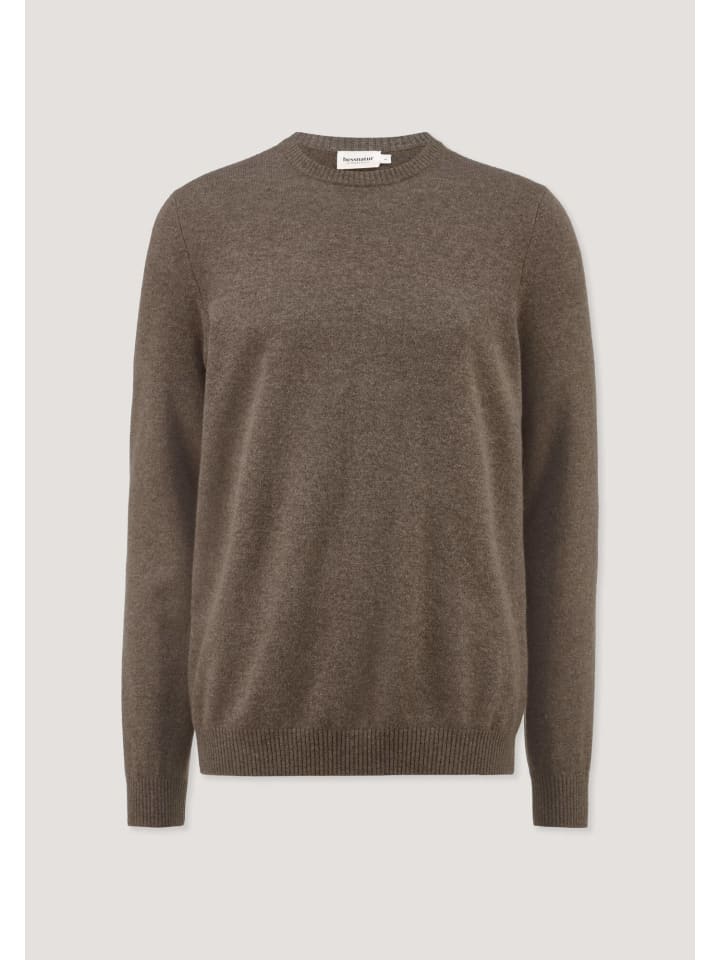 

Вязаный свитер песочного цвета Hessnatur