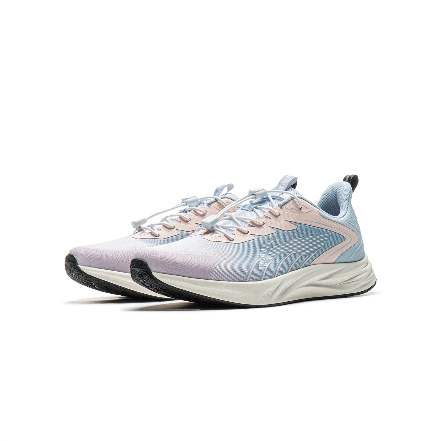 YOUNG Беговые кроссовки Li-Ning YOUNG Crane Cloud для детей, низкие, нескользящие, устойчивые к истиранию, цвет небесно-фиолетовый розовый — фото 4