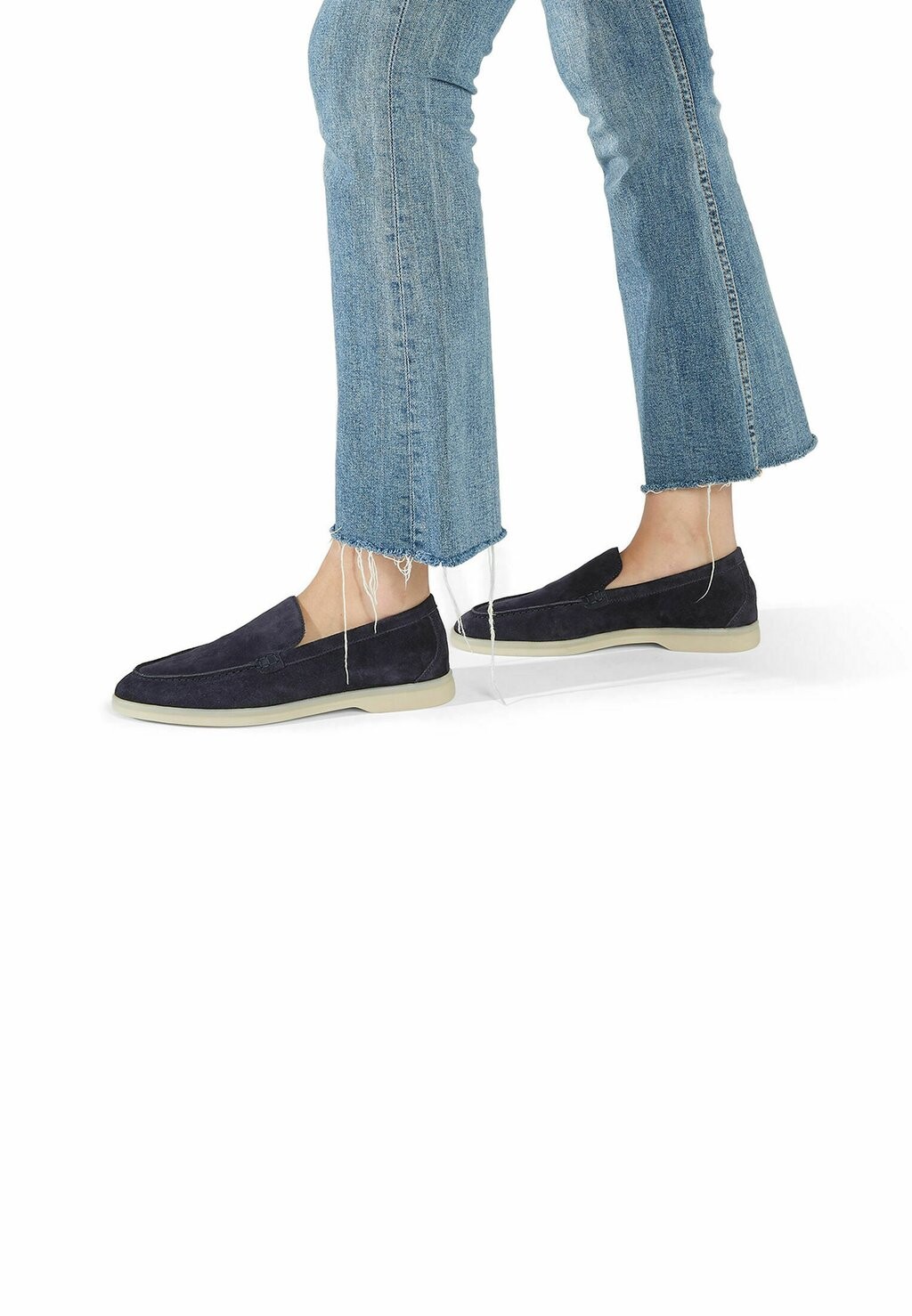 

Слипоны Ludovica Scarosso, цвет blue suede