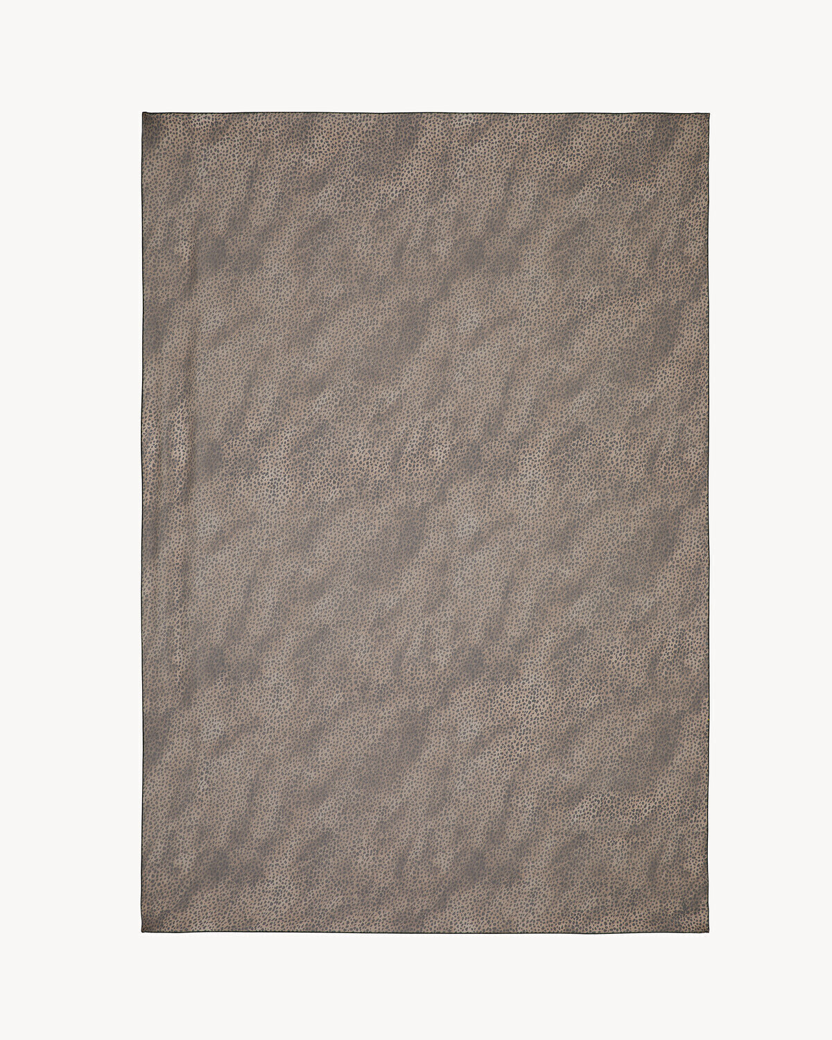 

Шарф из шелкового муслина с леопардовым принтом Saint Laurent, бежевый