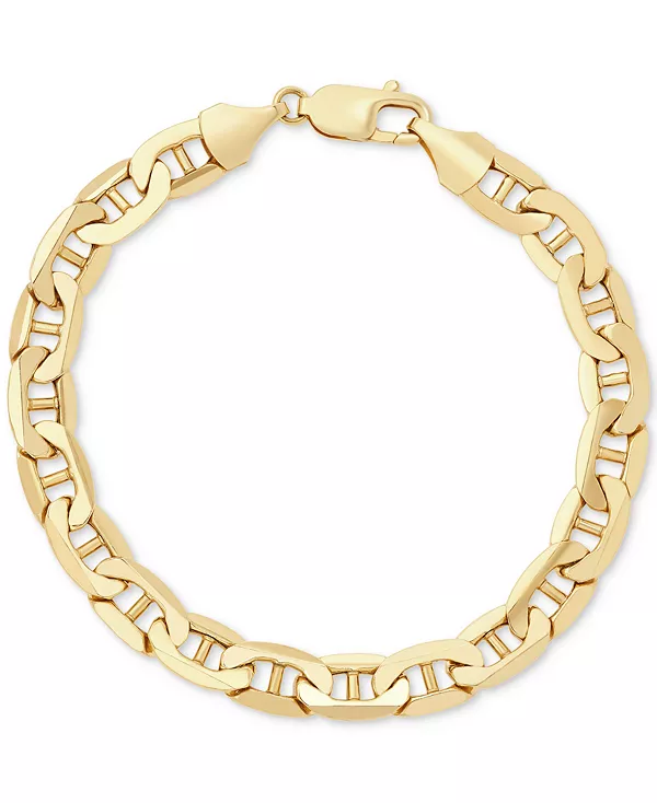 

Мужской браслет-цепочка Mariner Link из полированного золота 14 карат Italian Gold, gold