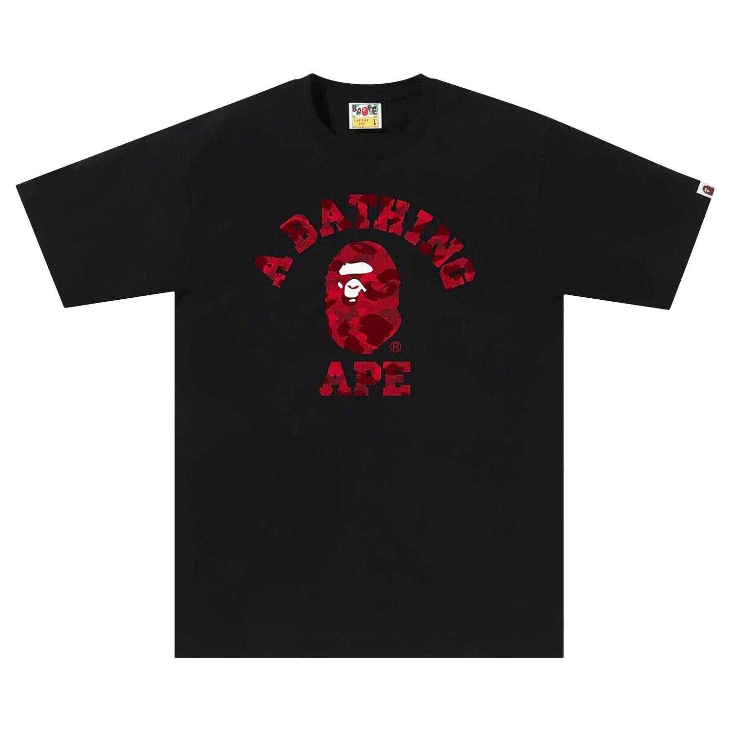 

Футболка BAPE Color Camo, Черный/Красный