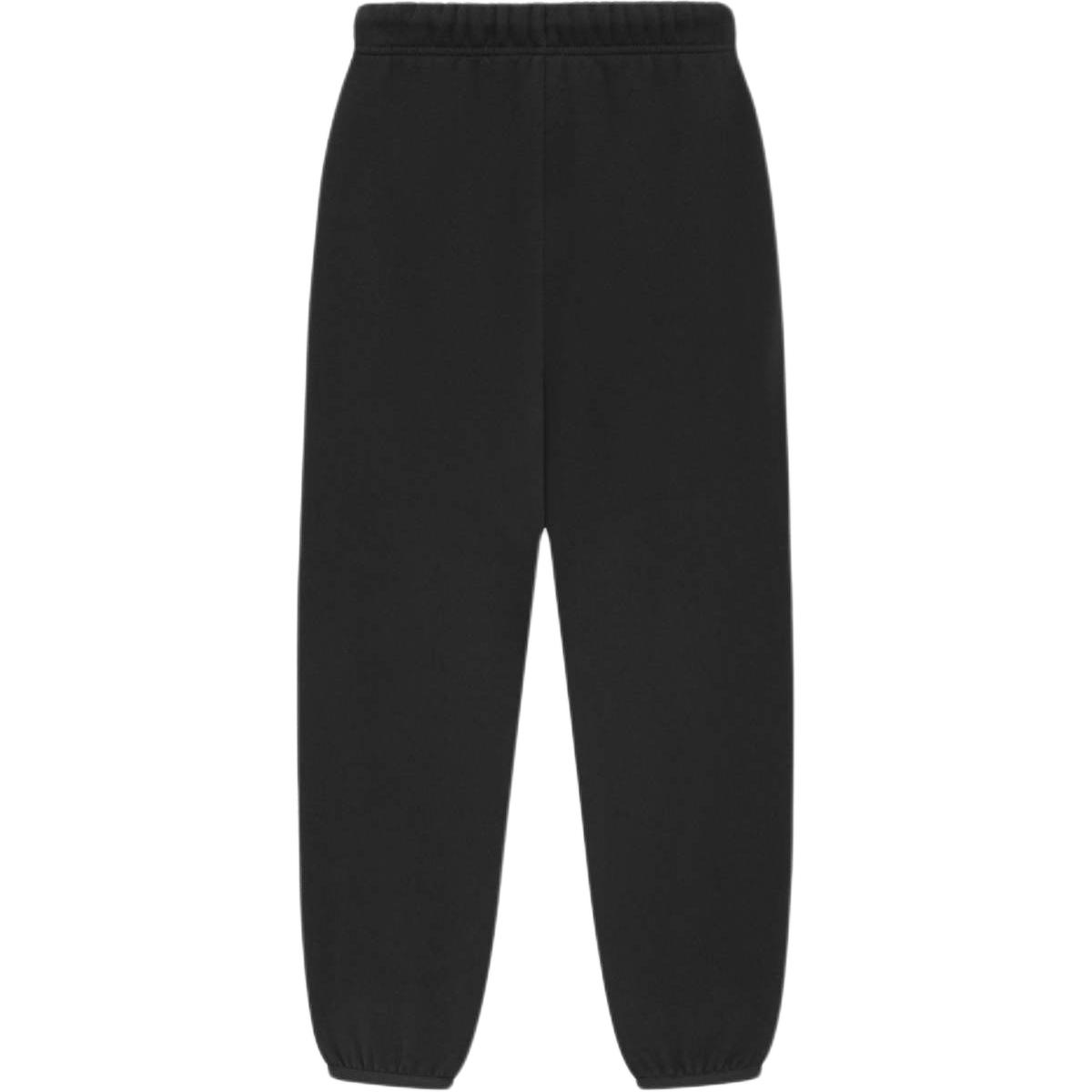 Fear Of God Essentials Детские вязаные спортивные штаны SS24 KIDS ESSENTIALS SWEATPANTS Dark Wood Black/Black — фото 4