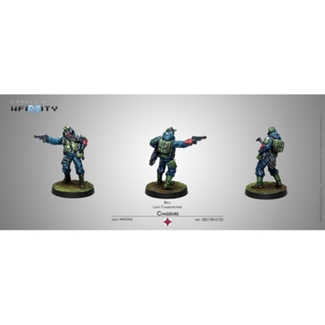 

Миниатюра Infinity: Ariadna Chasseurs (Rifle, Light Flamethrower)