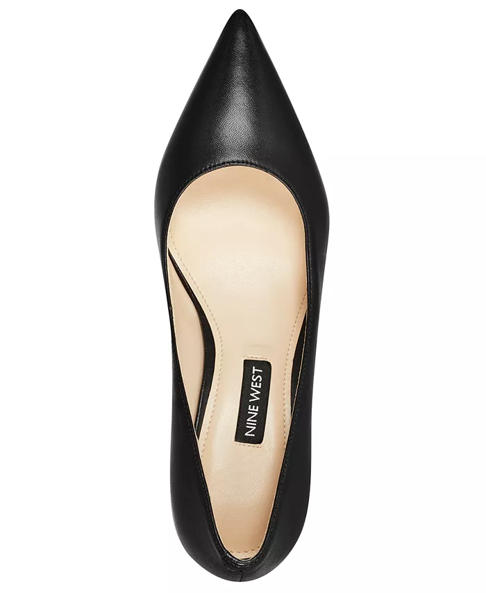 Женские туфли-лодочки Arlene на каблуке-рюмочке с острым носом Nine West, черный — фото 4