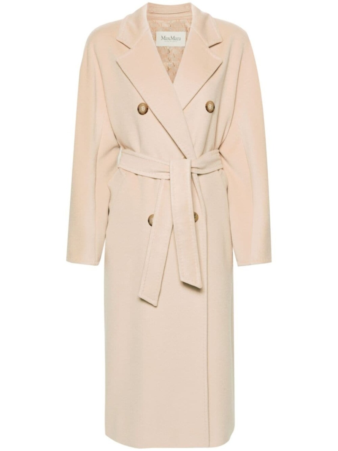 

Max Mara двубортное пальто Madame, нейтральный цвет
