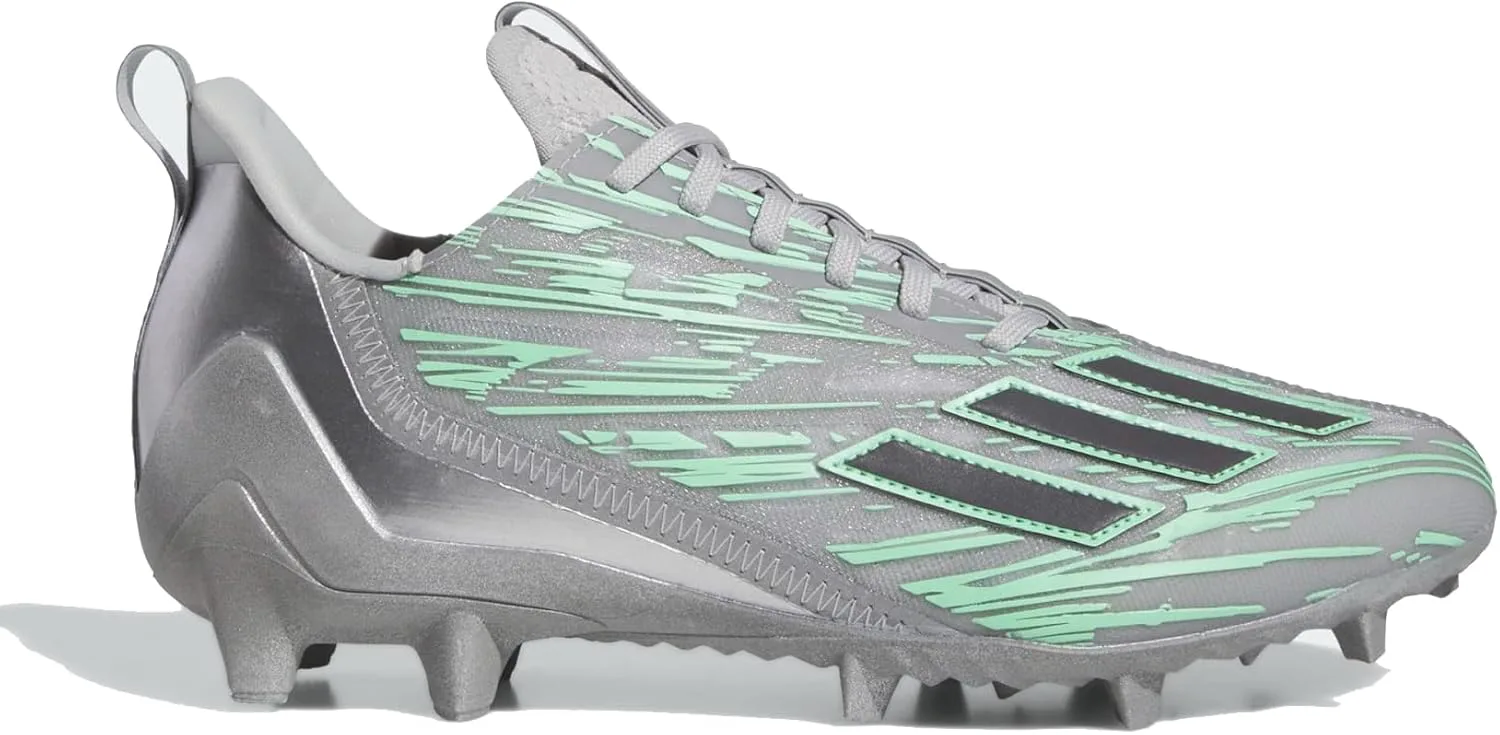 Футбольные бутсы Adidas Men's Adizero 12.0 Flash, серый/металлик/серебристый