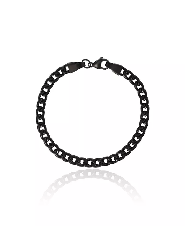 

Браслет-Цепочка Фигаро 8 мм - цепочка 8,5 дюйма Lucky Brand, black