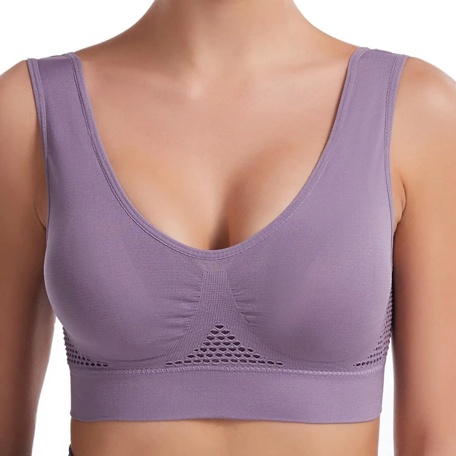 Спортивный бюстгальтер Breathable Cool Liftup Air Bra, Navy — фото 3