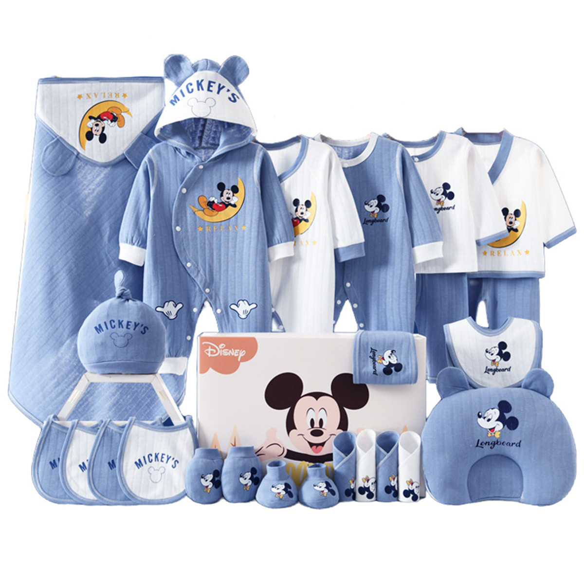 

Подарочная коробка для малышей и детей ясельного возраста Disney, All-Season 26-Piece Set Box [Blue]