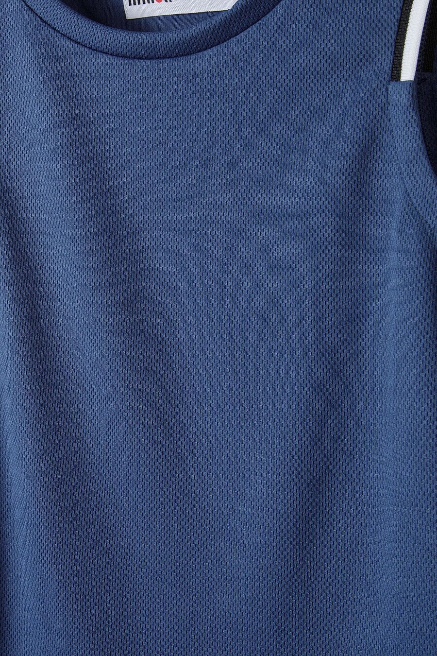 Спортивная футболка MINOTI Performance Shirt, цвет marine blue/light blue — фото 4