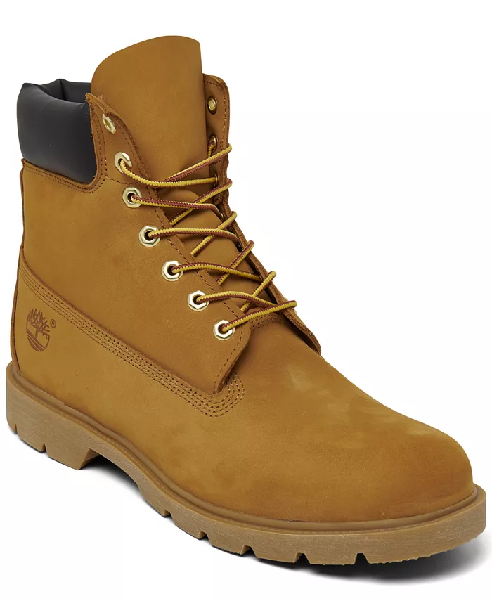 

Мужские 6-дюймовые классические водонепроницаемые ботинки Finish Line Timberland, коричневый/бежевый