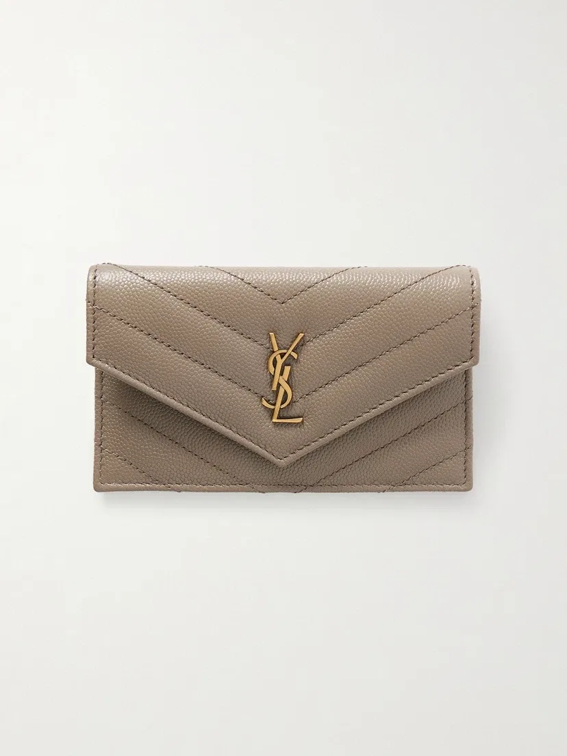 Кошелек "Cassandra" из стеганой кожи SAINT LAURENT