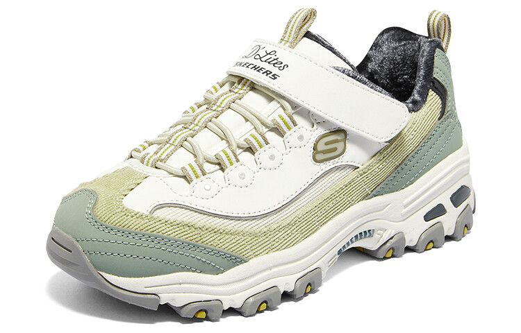 Кроссовки Skechers Girls Kids Lifestyle Shoes GS Low-top Olive, оливковый — фото 3
